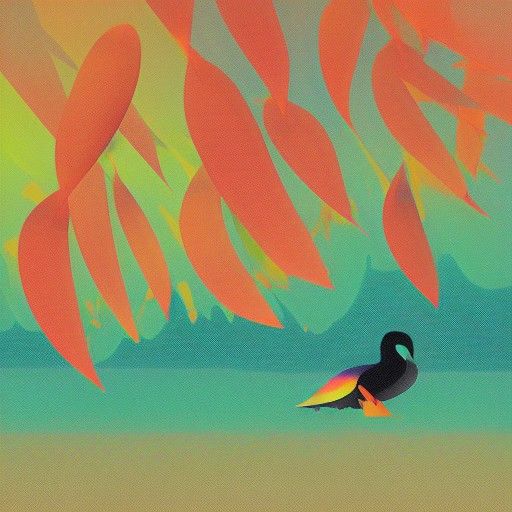 Glitching Toucan Album Cover in Photorealistic Generative Ar...