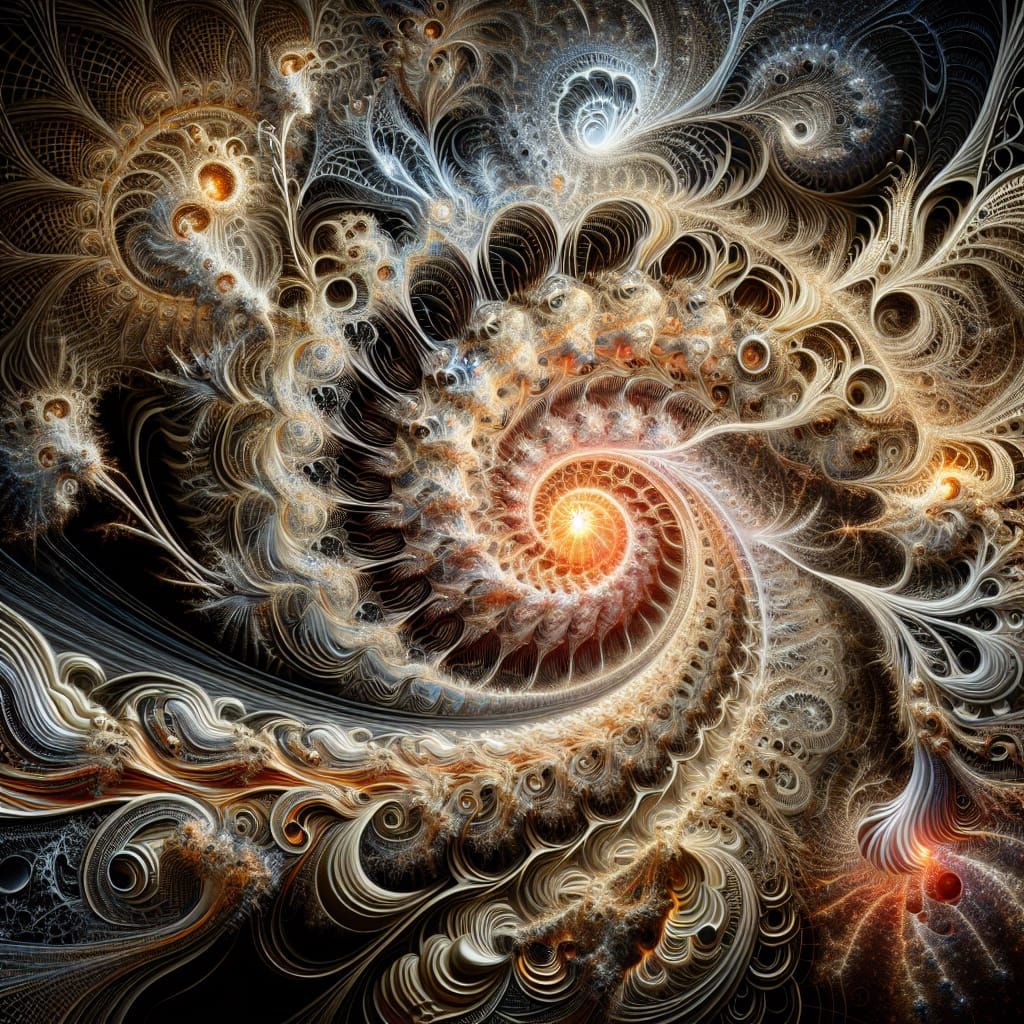 Surreal Vorticist Masterpiece Unfolds in Intricate Detail