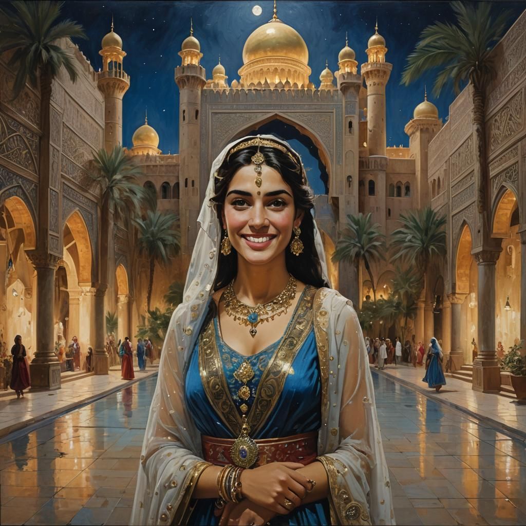 Sherazade and the palace of Bagdad