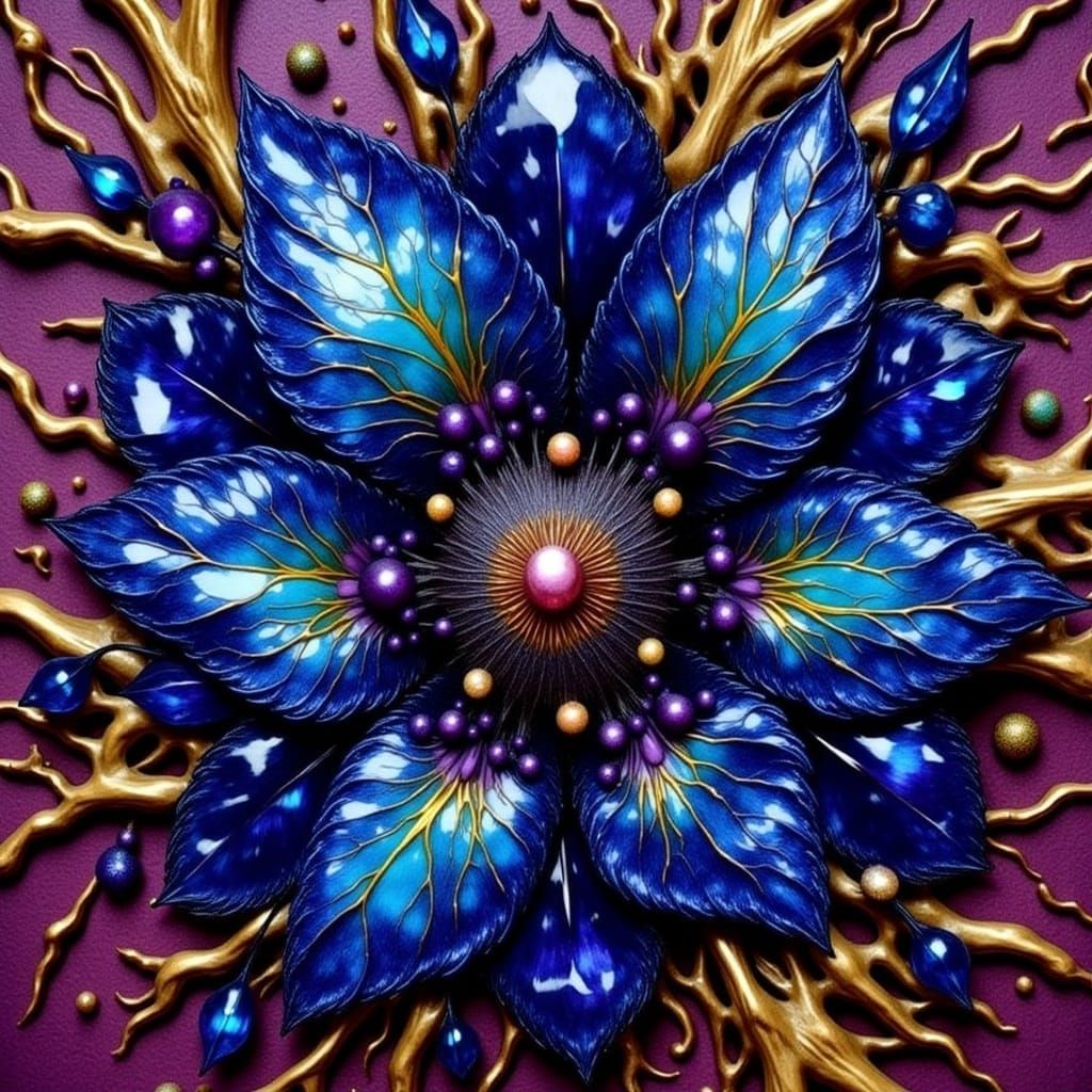 Vibrant Ruby, Opal, and Purple Color Display