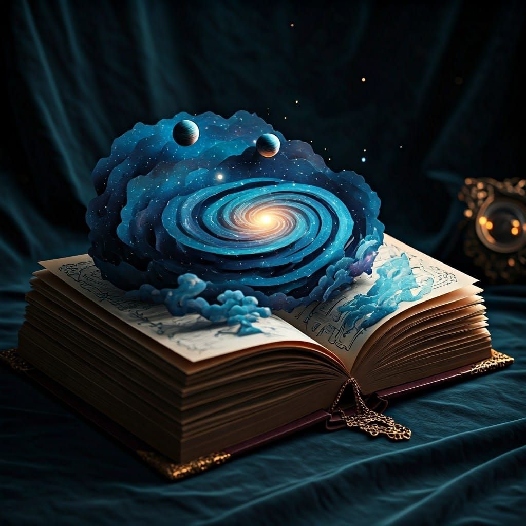 Ornate Pop-Up Book Reveals Ethereal Galaxy