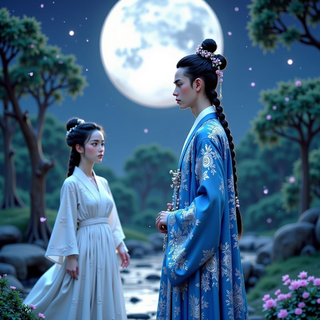 Korean Prince and Sister's Ghostly Encounter Under Noctiluce...