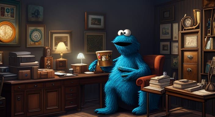 Cookie Monster as Distinguished History Professor
