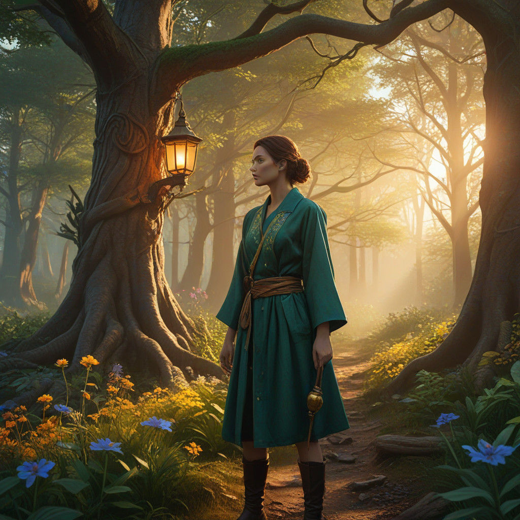 Mystical Forest Glows with Warmth and Wonder