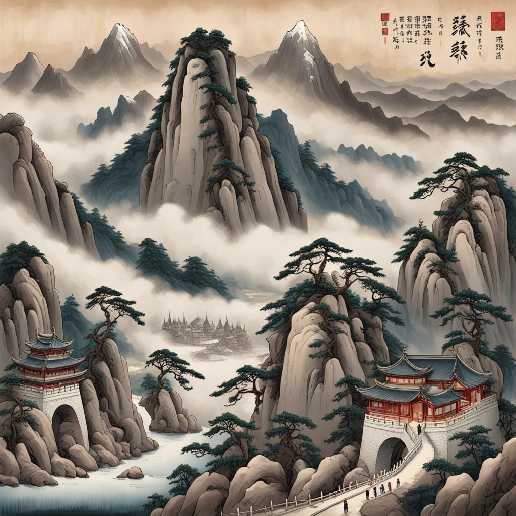 Li Bai and the Moon: Ancient Chinese Scene