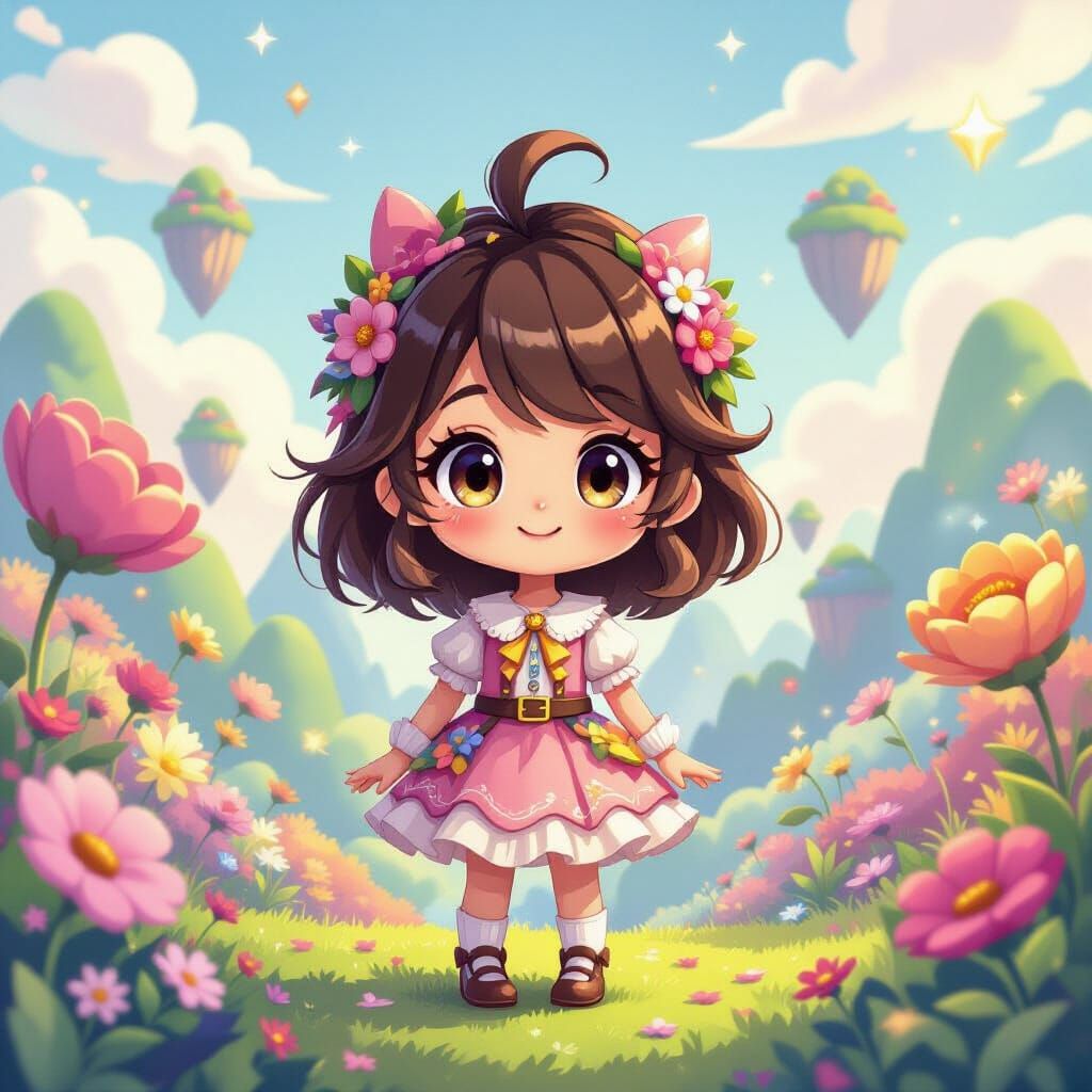 Whimsical Eunoia Character in Roblox Dream Game Style