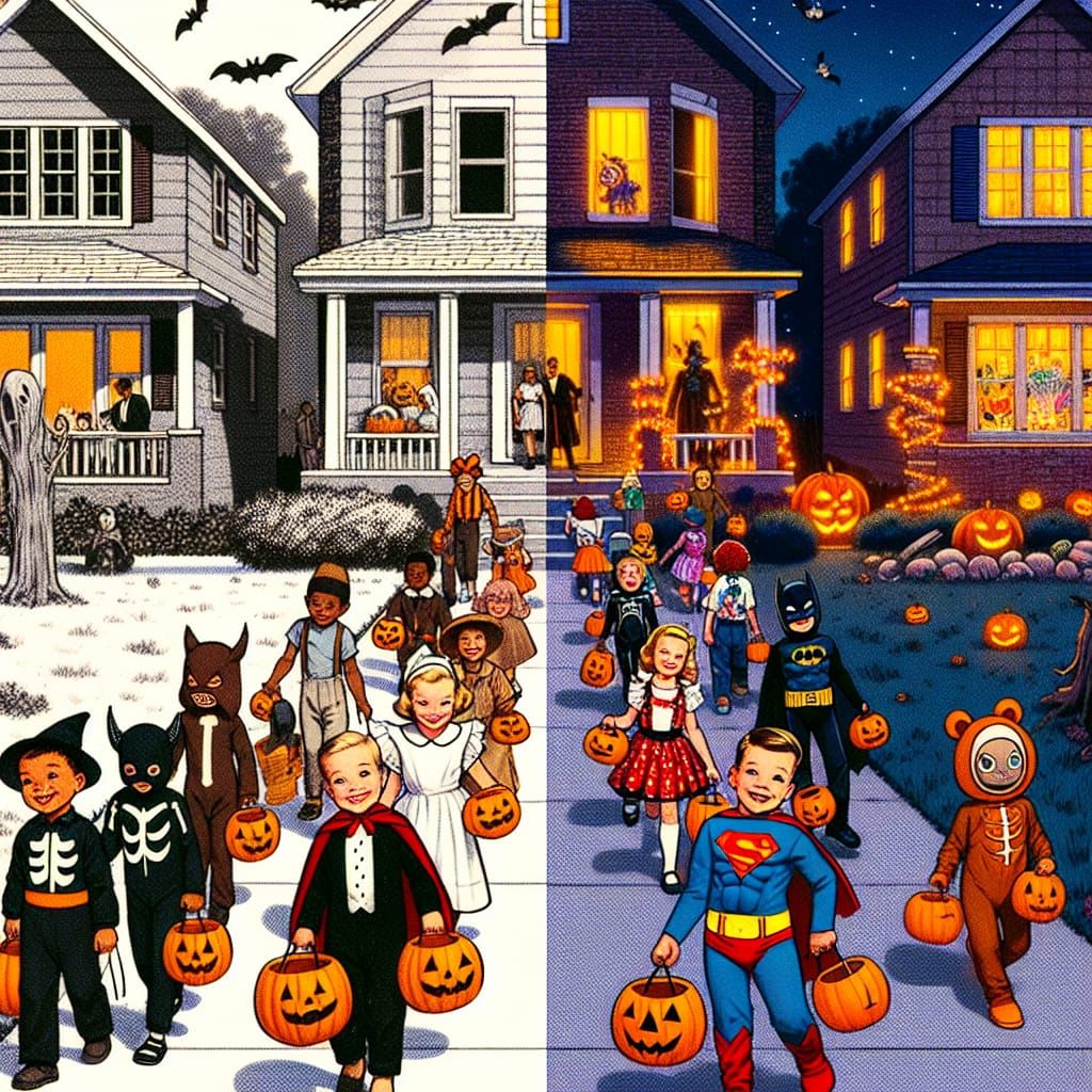 Halloween Through the Decades: A Generative Art Piece