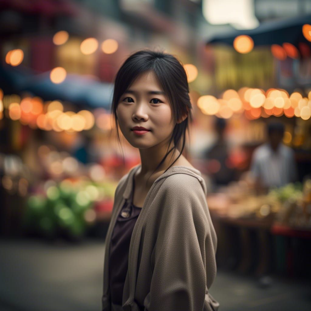 Vibrant Asian Market: Professional Photography