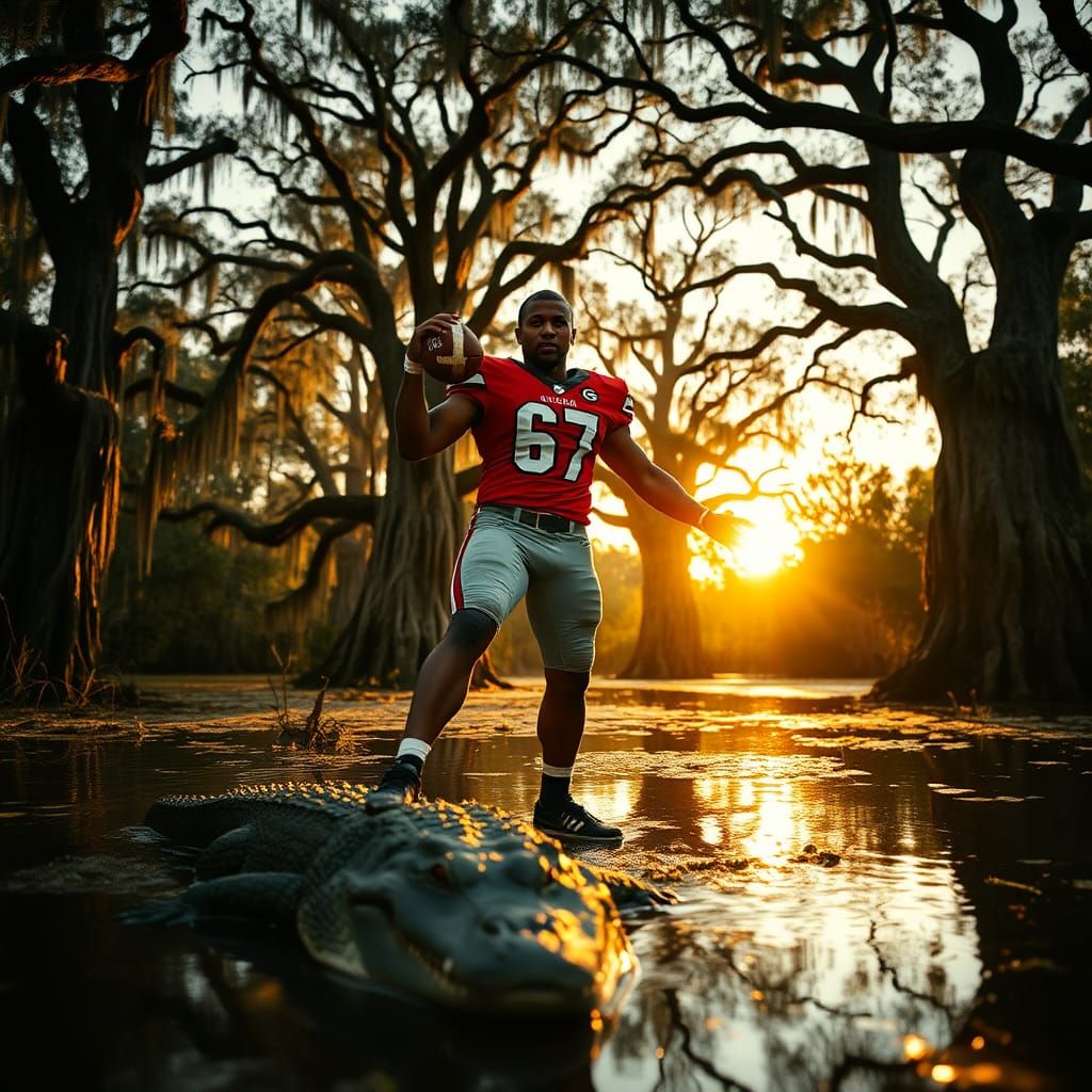 Georgia Bulldogs Football Victory Over Alligator