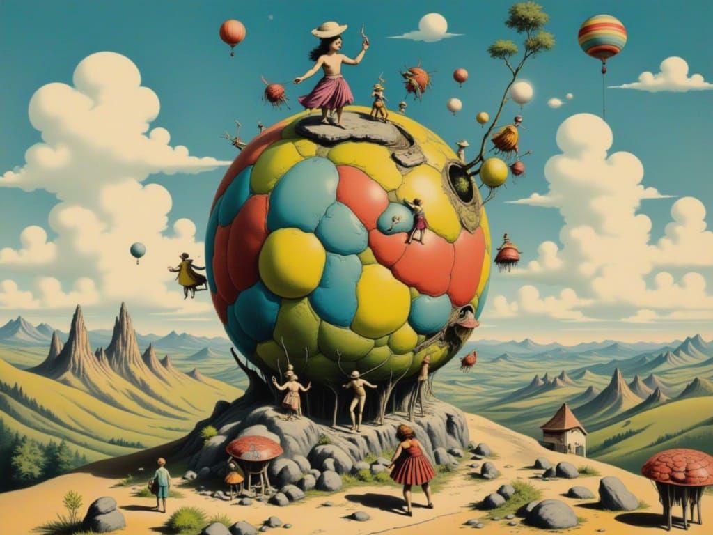 Klabauter Girls Dance on a Levitating Monolith