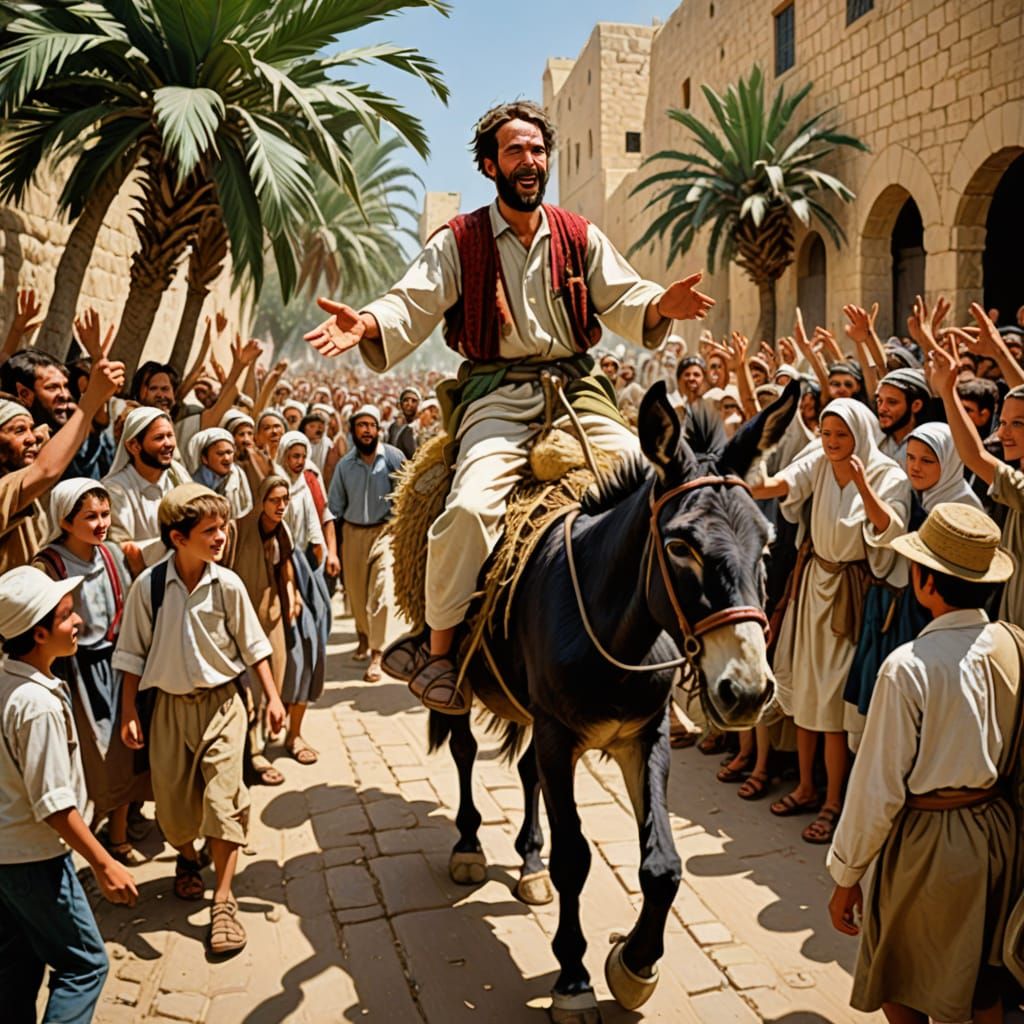 The Son of Man's Triumphant Palm Sunday Entry