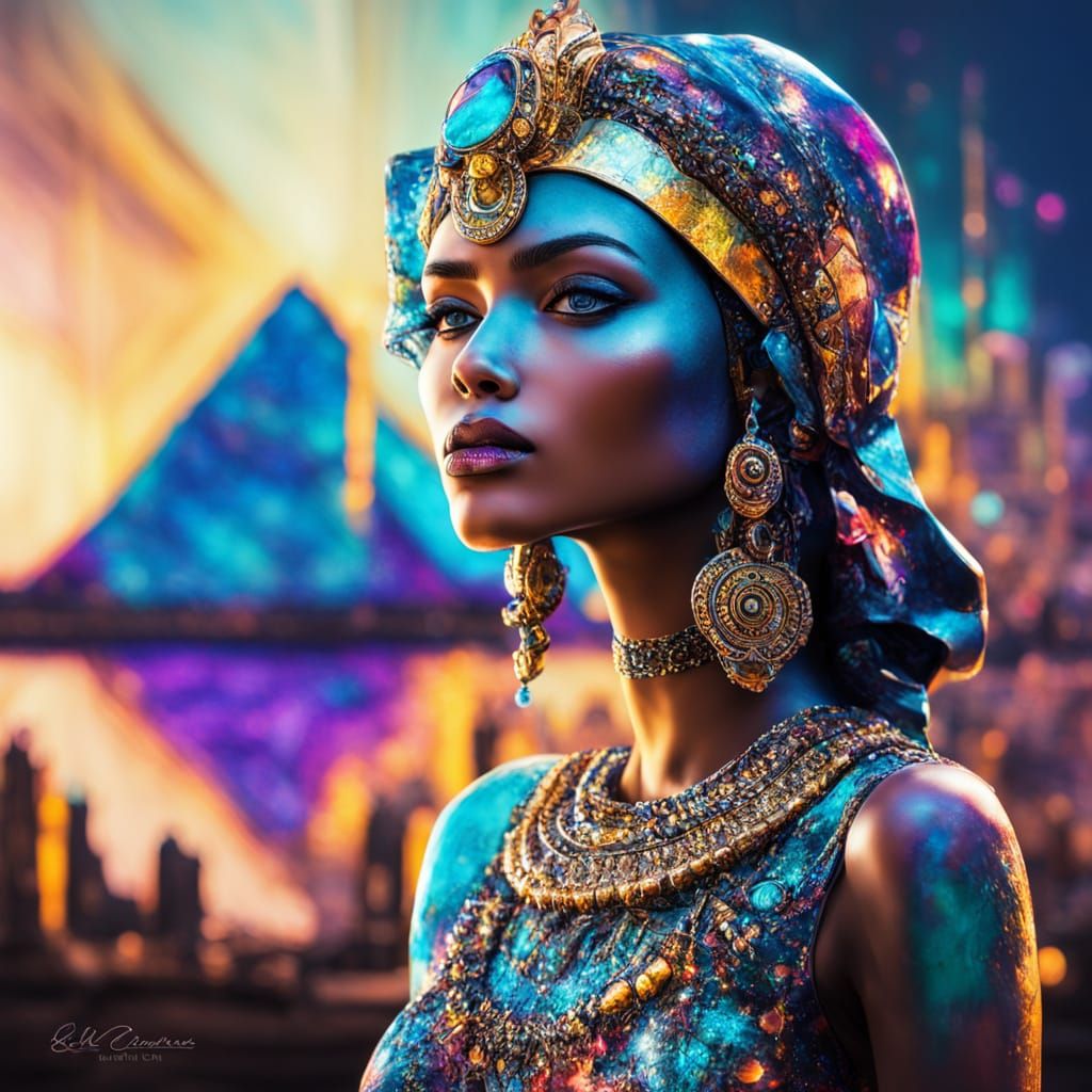 mysterious priestess Egyptian
