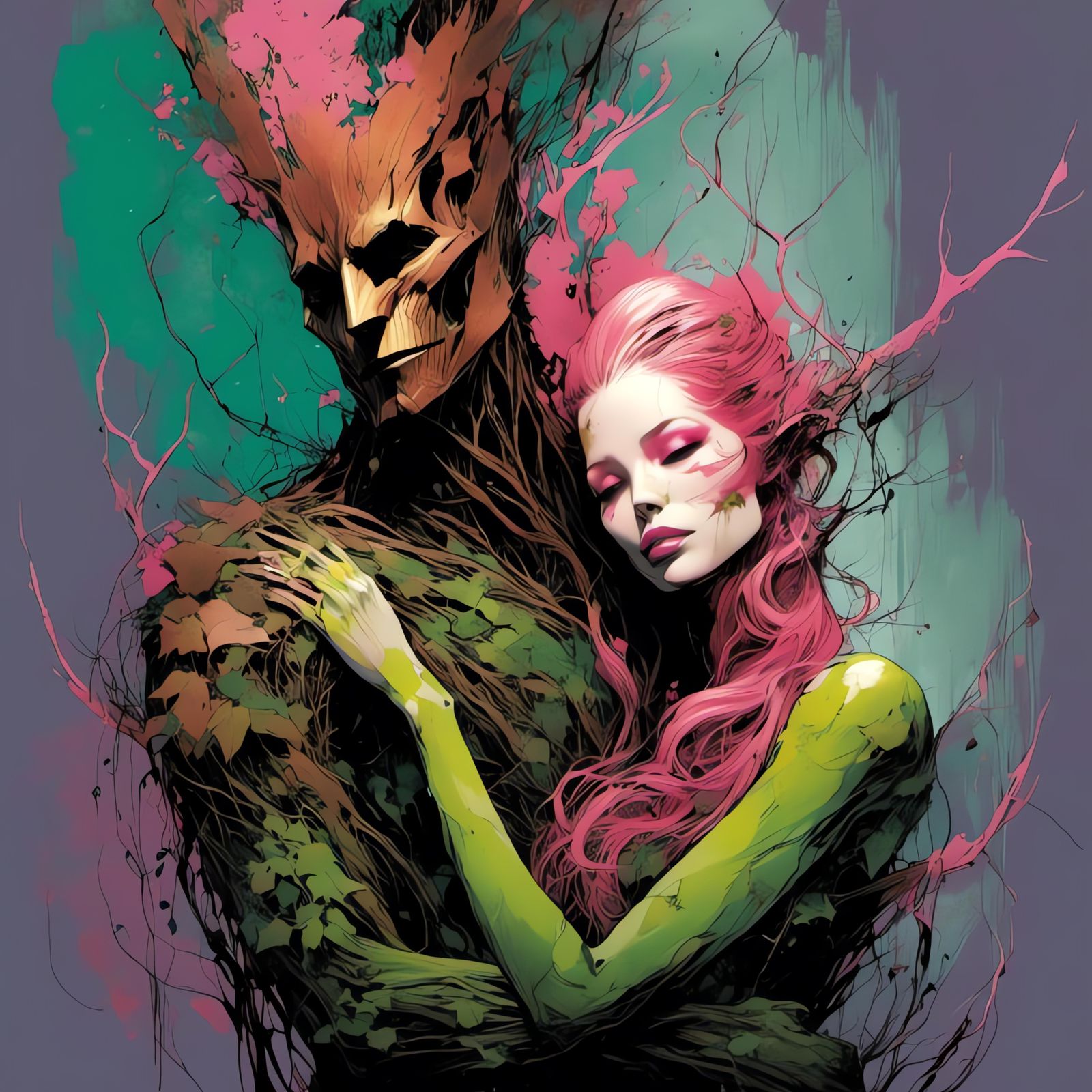 GROOT! IVY! HUG! PINK!