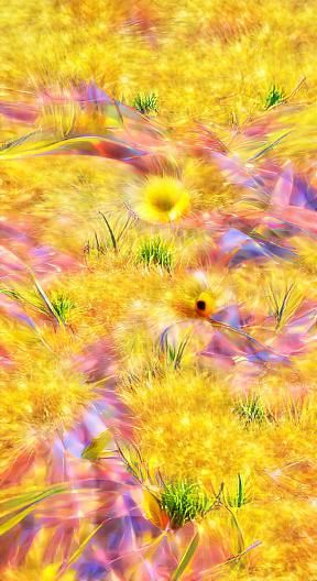 Abstract Meadow Portrait in 8K Resolution
