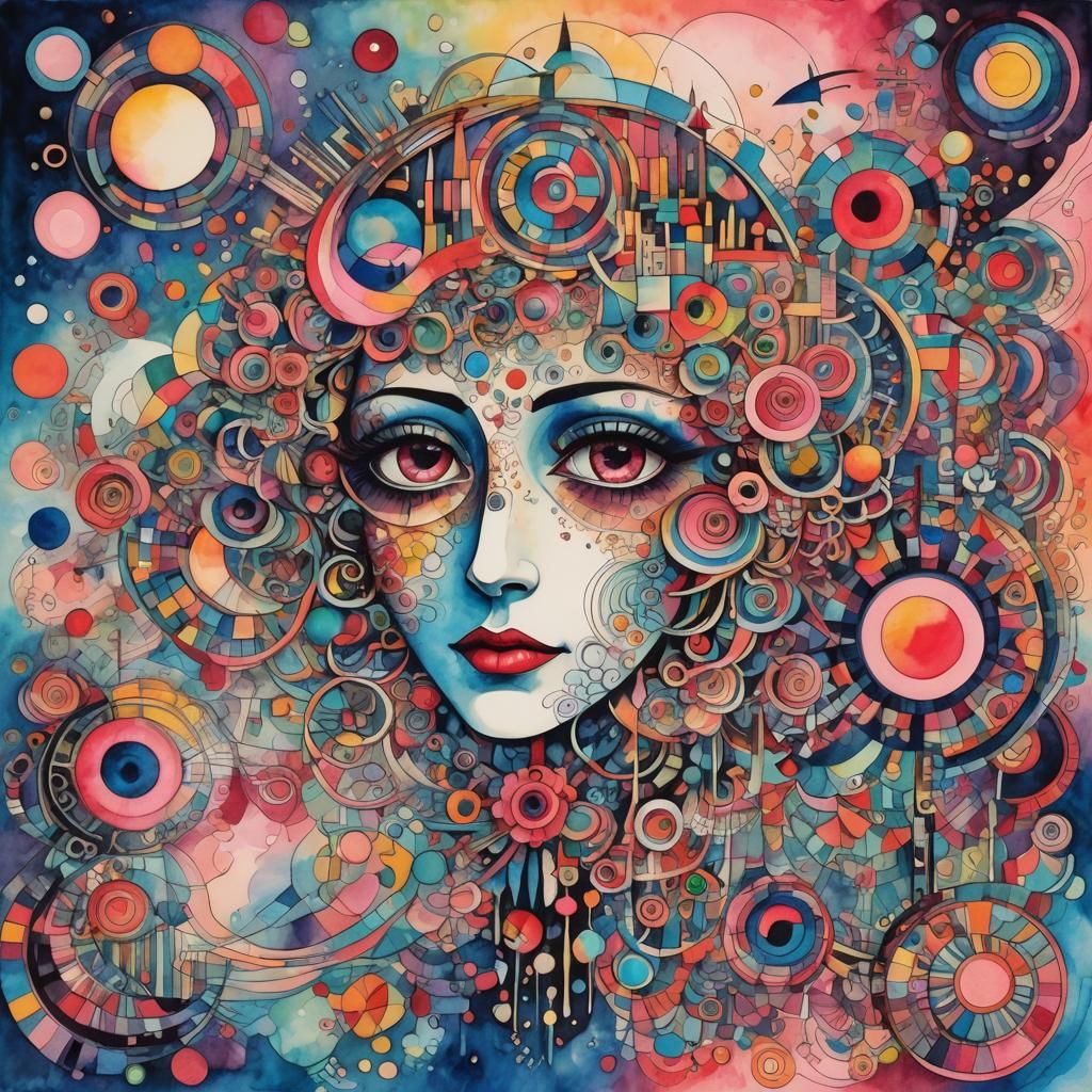 Composition 
"Life through rose-colored glasses seems beautiful."