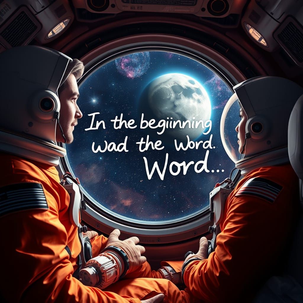 Astronauts Ponder Cosmic Origins in Starry Space