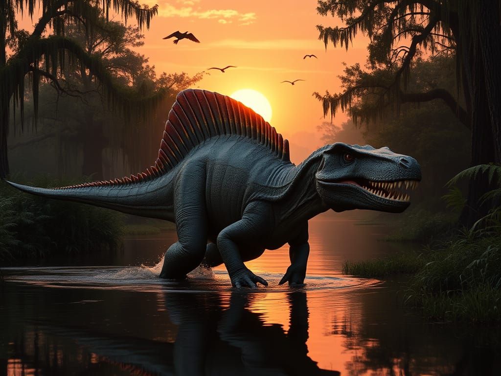 Spinosaurus in Primeval Swamp