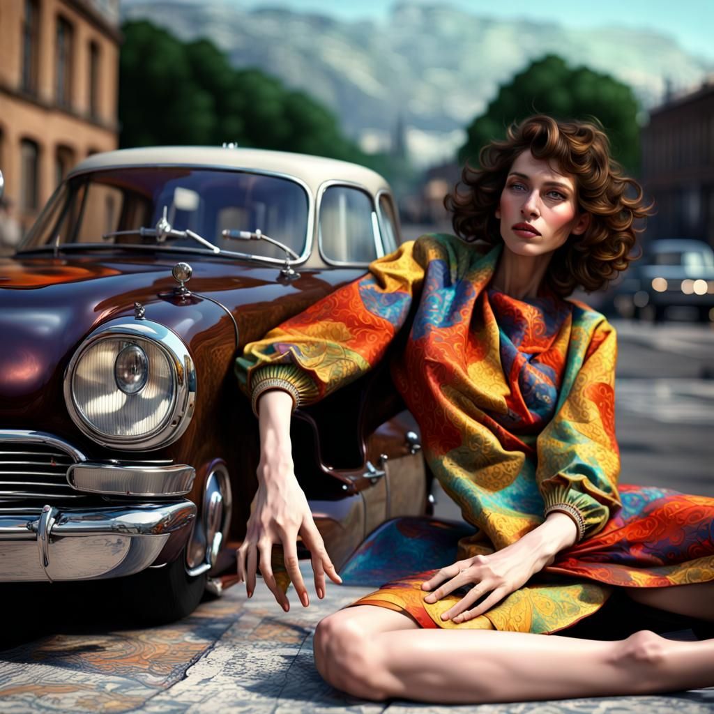 Technicolor Rags: Detailed Fabric Art in 8K