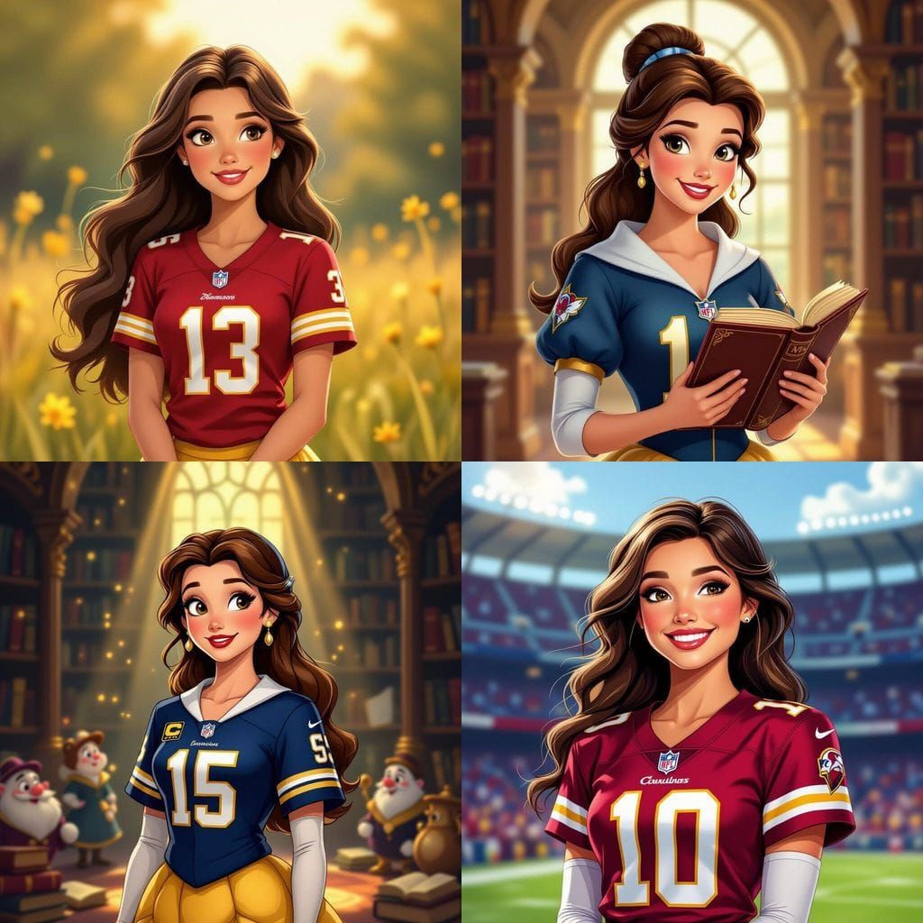 Belle in Washington Commanders NFL Jersey