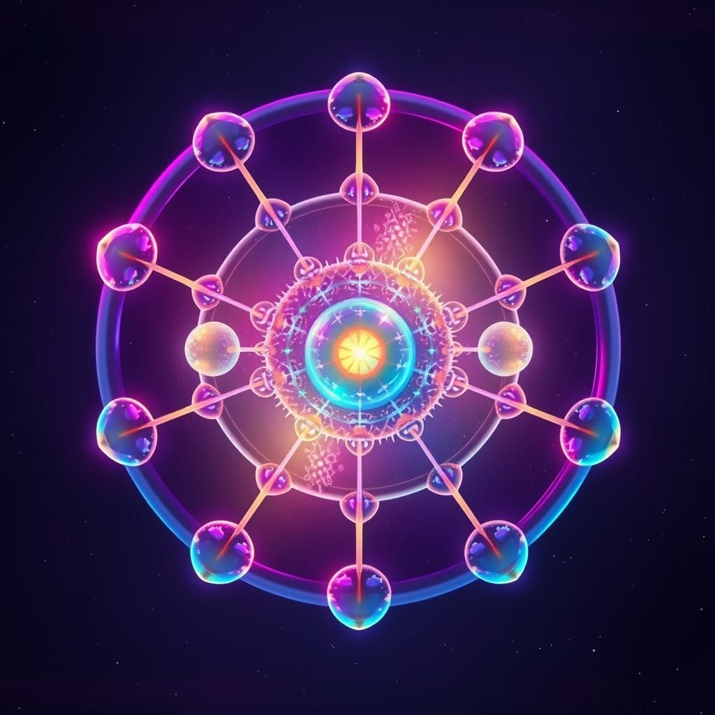 Iridescent Cosmic Bubbles Form Fractal Field