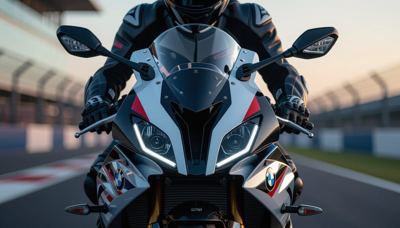 BMW S1000RR Front Fairing in Hyperrealistic Studio Shot