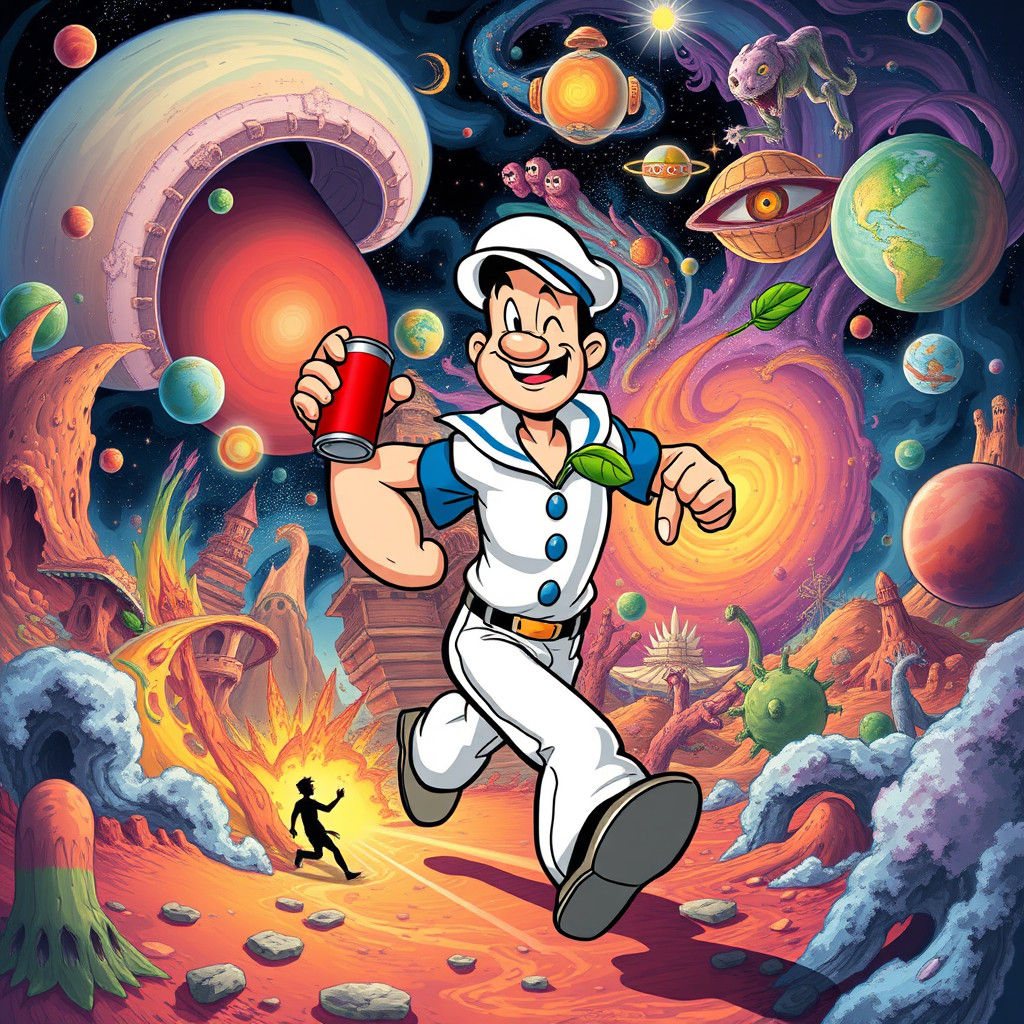 Popeye in Multiverse, Comic Book Style