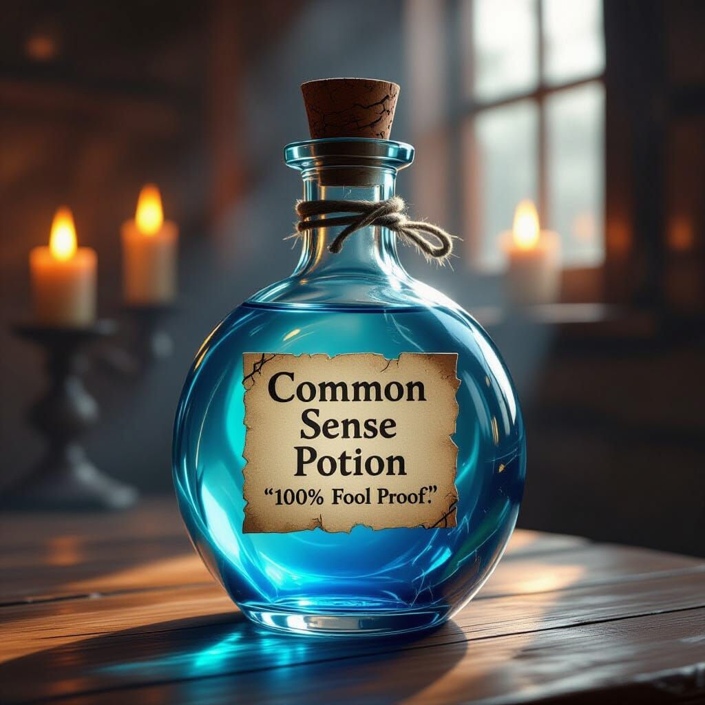 Common Sense Potion Bottle Concept Art
