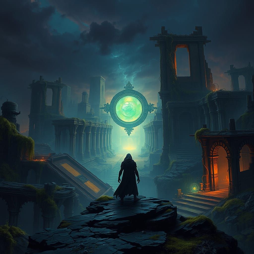 Mysterious Guardian of Ancient Ruins