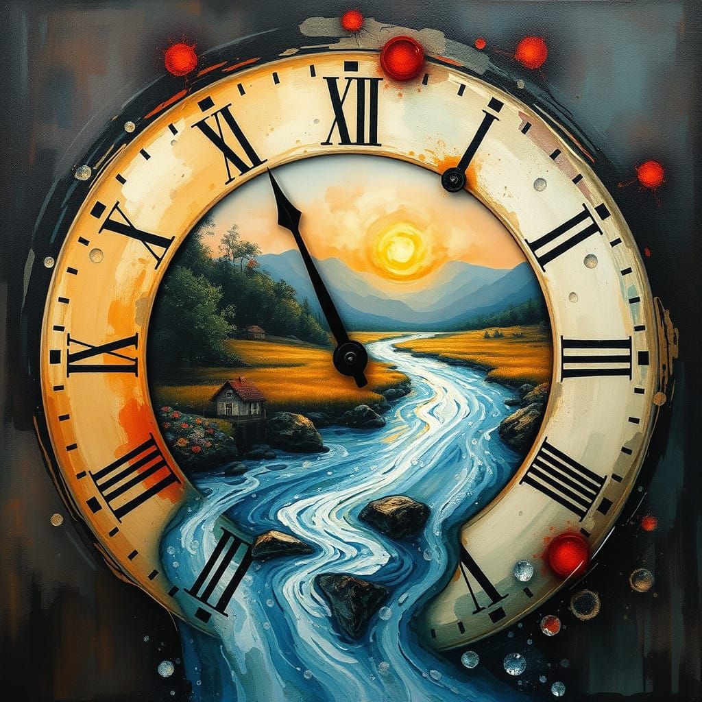 Ephemeral Landscape in Abstract Impressionism