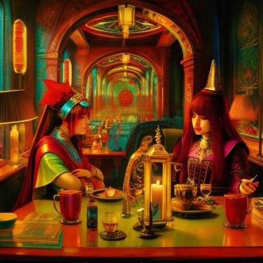 Psychedelic Tarot Card: A Photorealistic Vision