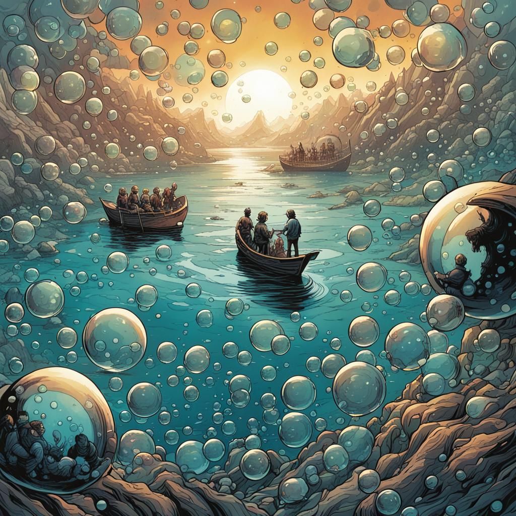 Bubble Worlds: Miniature Lives in a Sea of Bubbles