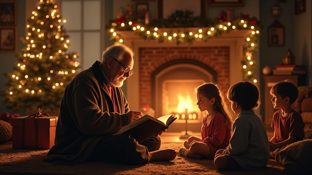 Christmas Story Read Aloud in Farmhouse