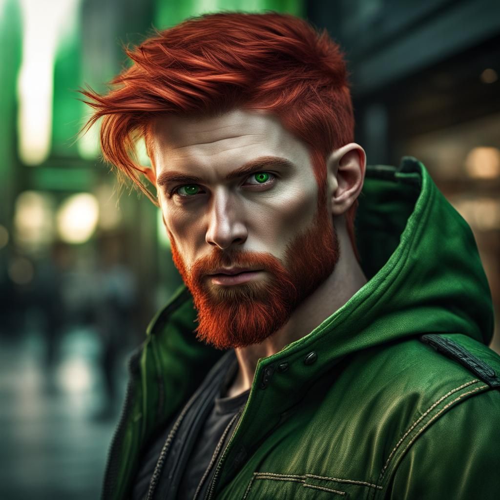 Hyperrealistic Portrait of a Shadowrun Elf