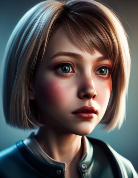 Creepy Doll in Hyperrealistic 3D Rendering