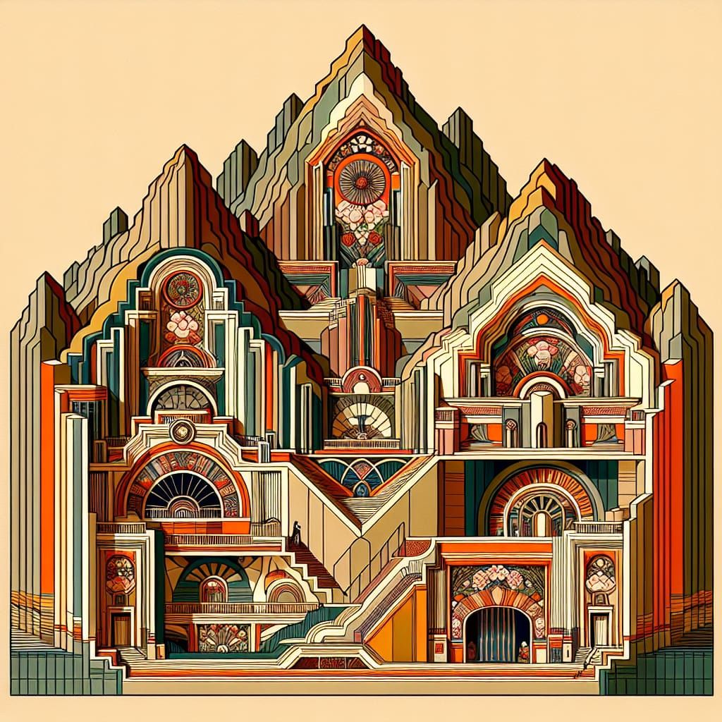 Art Deco Mountain Interior Design