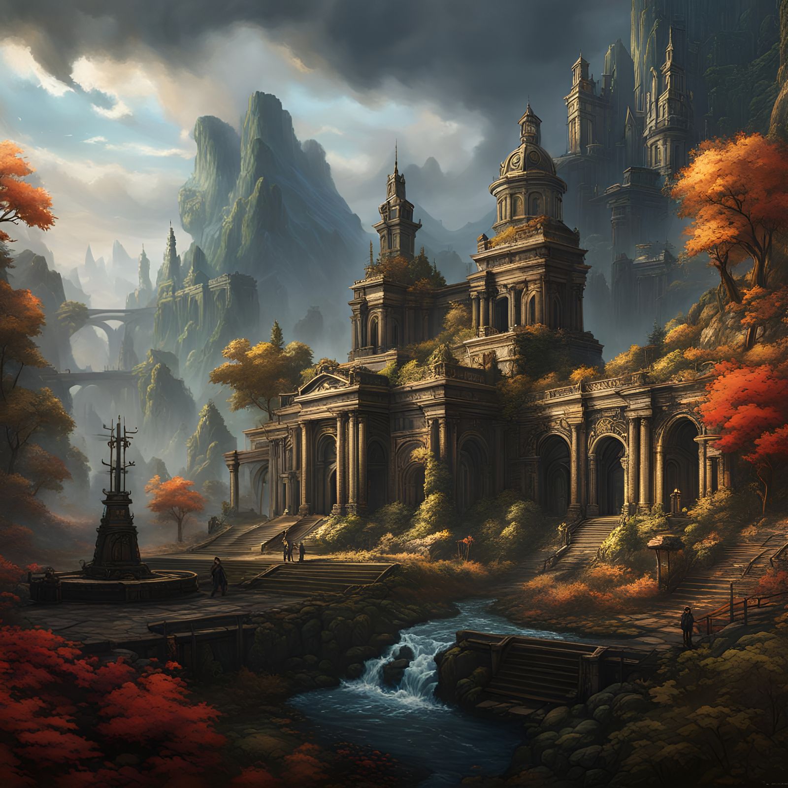 Gears of War Landscape: Detailed Matte Painting