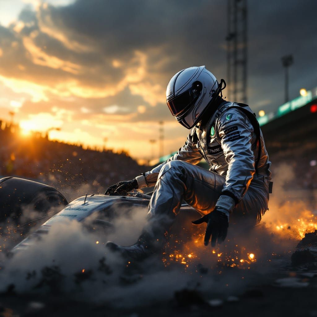 Formula 1 Driver Escapes Fiery Crash