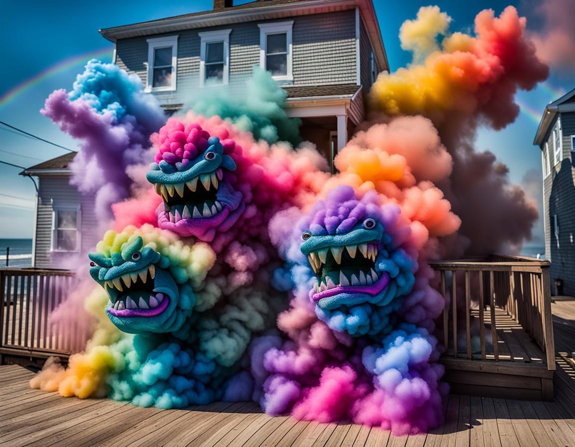 Rainbow Smoke Monsters Bringing Rapture To The Jersey Shore
