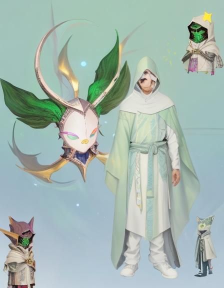 Cyberpunk Ninja in Star Galaxy Universe