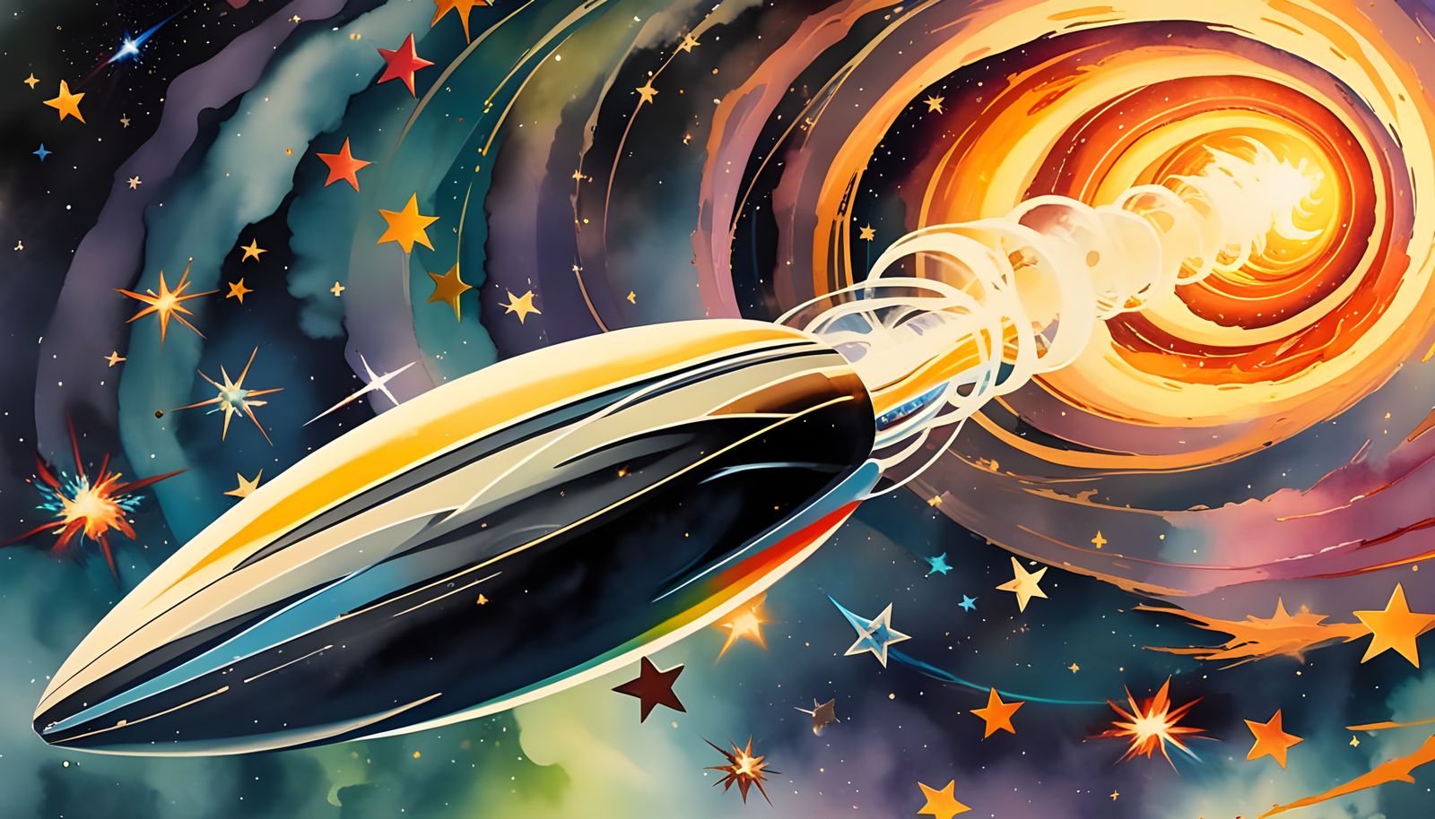 Cosmic Bullet in Spiral Flame Jet