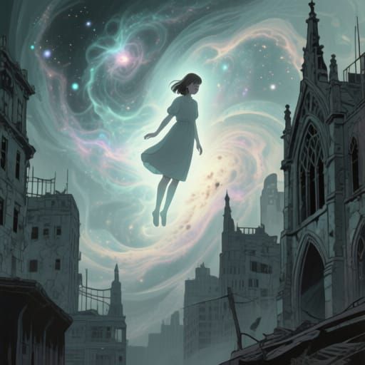 Ethereal Figure in Surreal Dreamscape Movie Poster