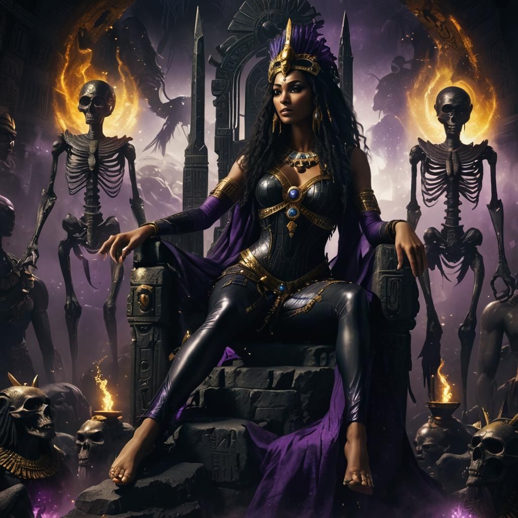 Egyptian Goddess in Dark Fantasy Art
