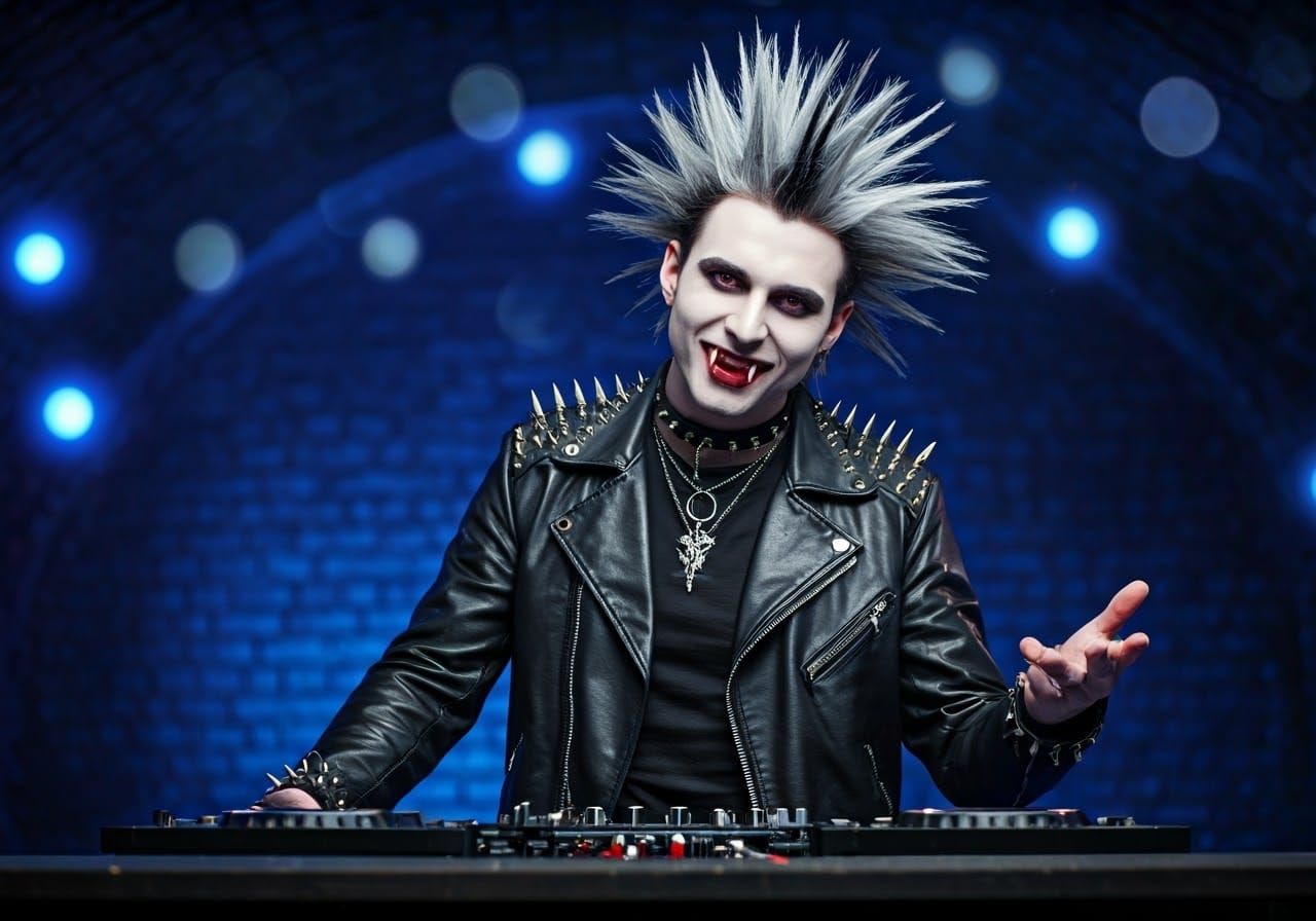 Charismatic Vampire DJ Spins Infectious Tracks in Dark Futur...