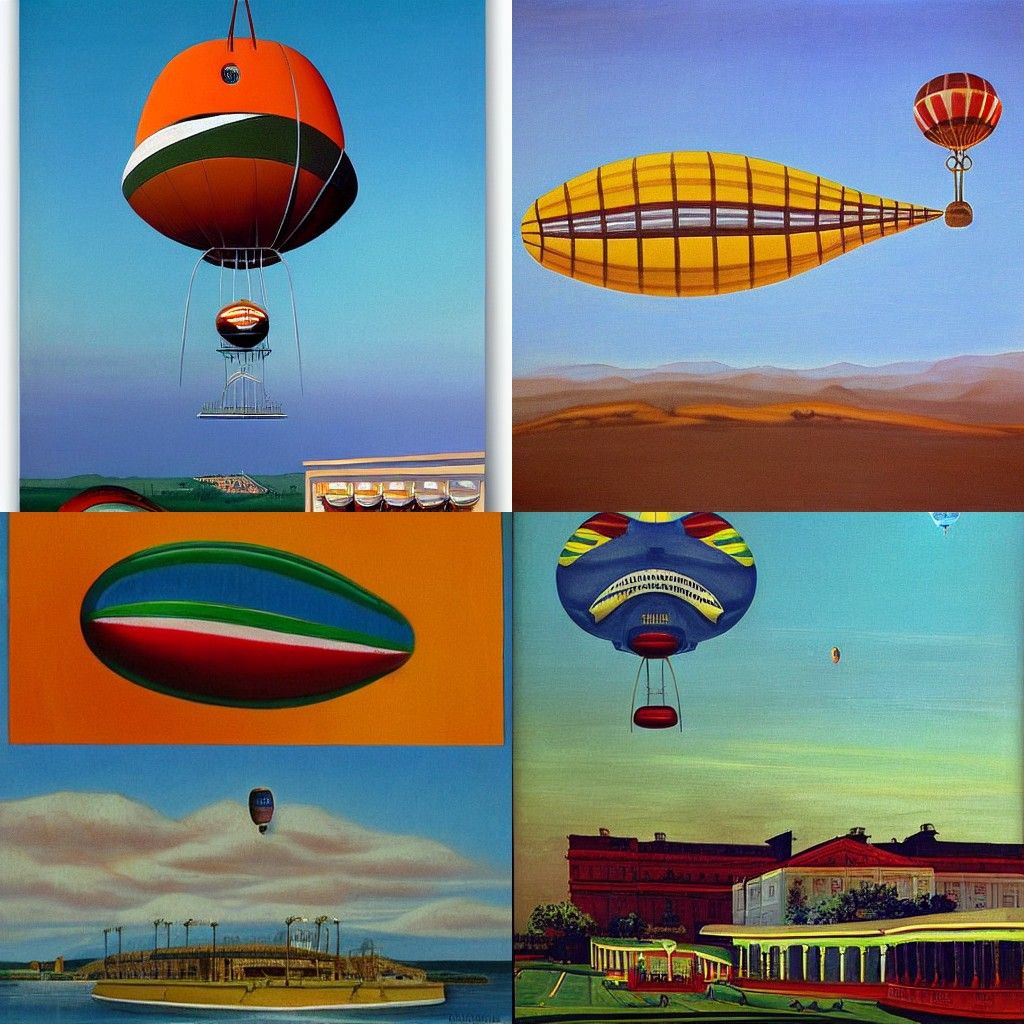 Brazilian Casino Blimp in Hopper Style