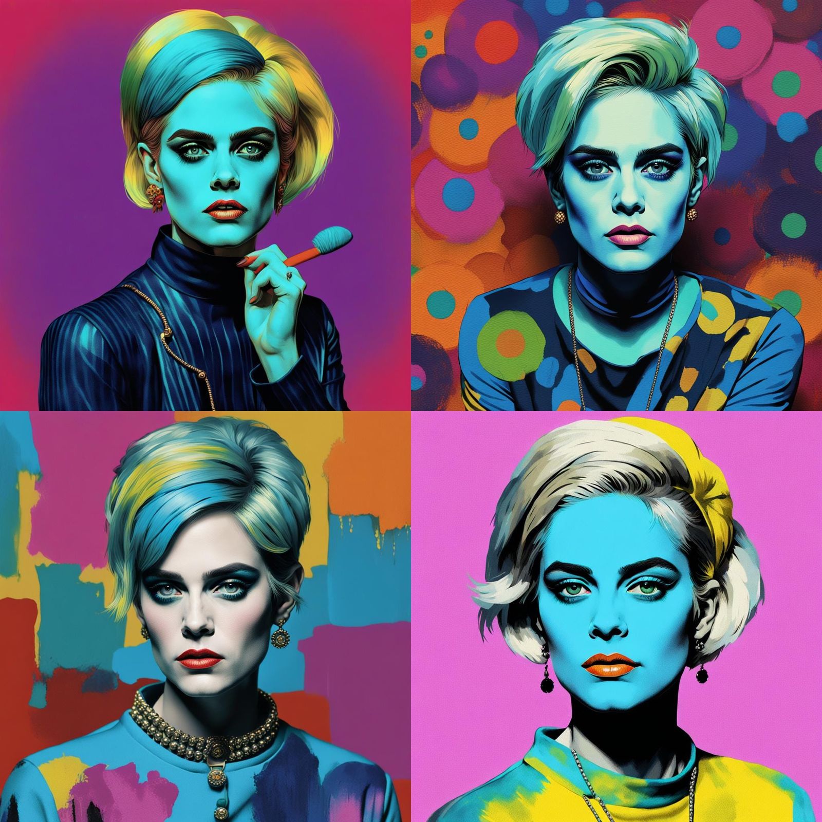 Kristen Steward as Edie Sedgwick, Warhol Factory Style