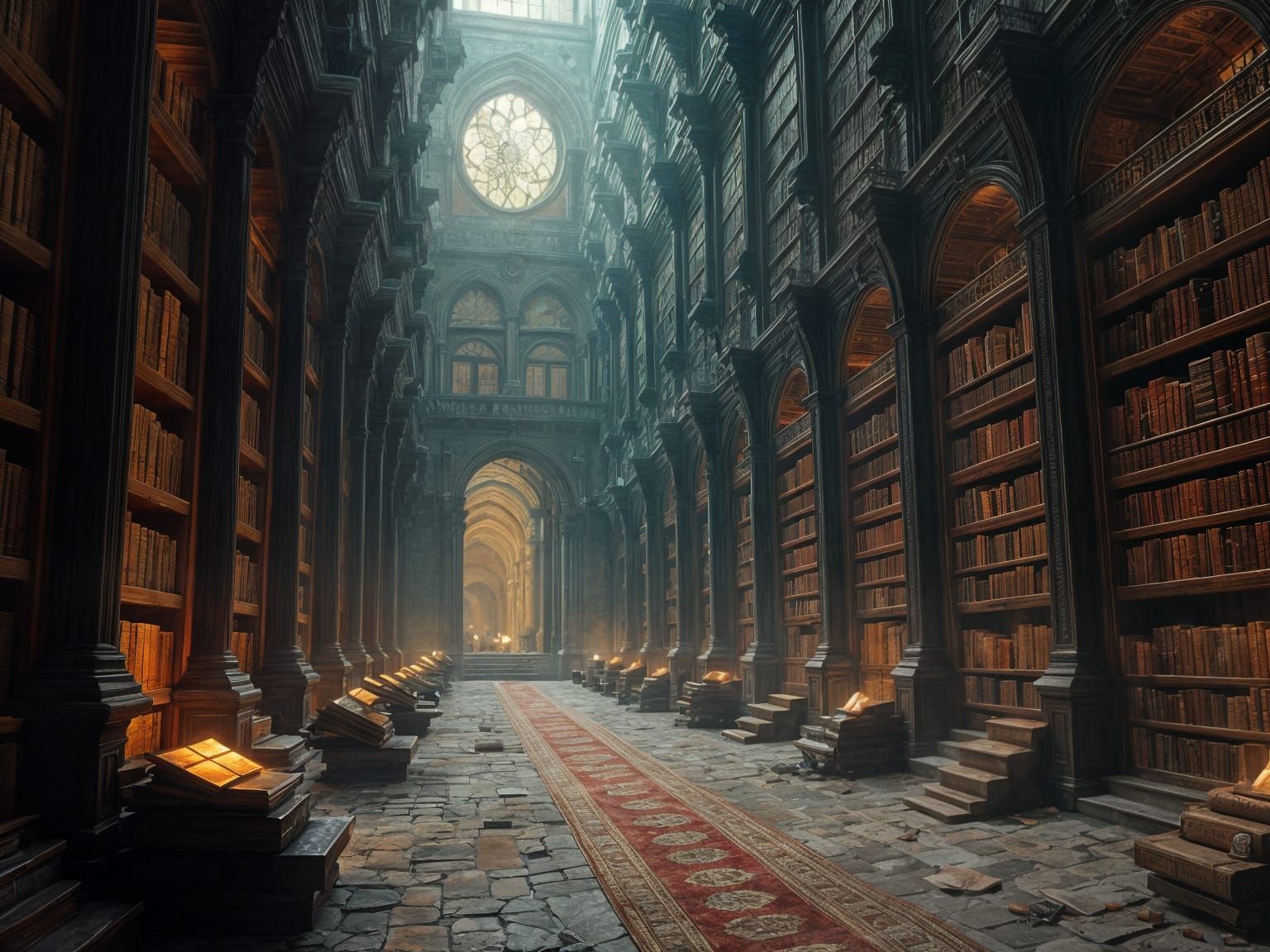 Ancient Library of Portal Books