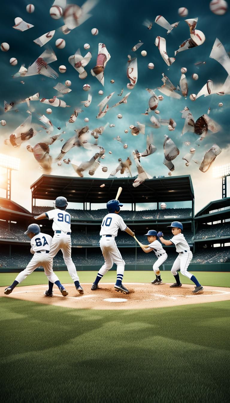 Little League Baseball ⚾️  Double-exposure