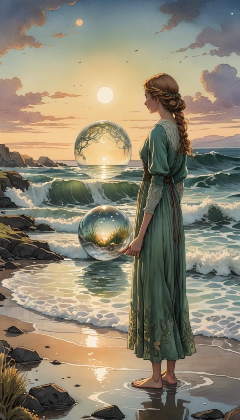 Elsa beskow, Leonardo da Vinci Anime Surreal Mysterious Weir...