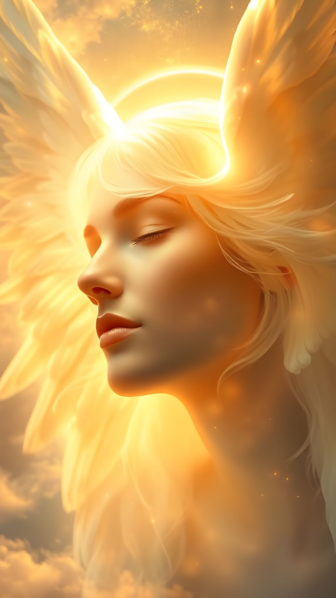 Majestic Angel Soul Radiates Peace and Harmony