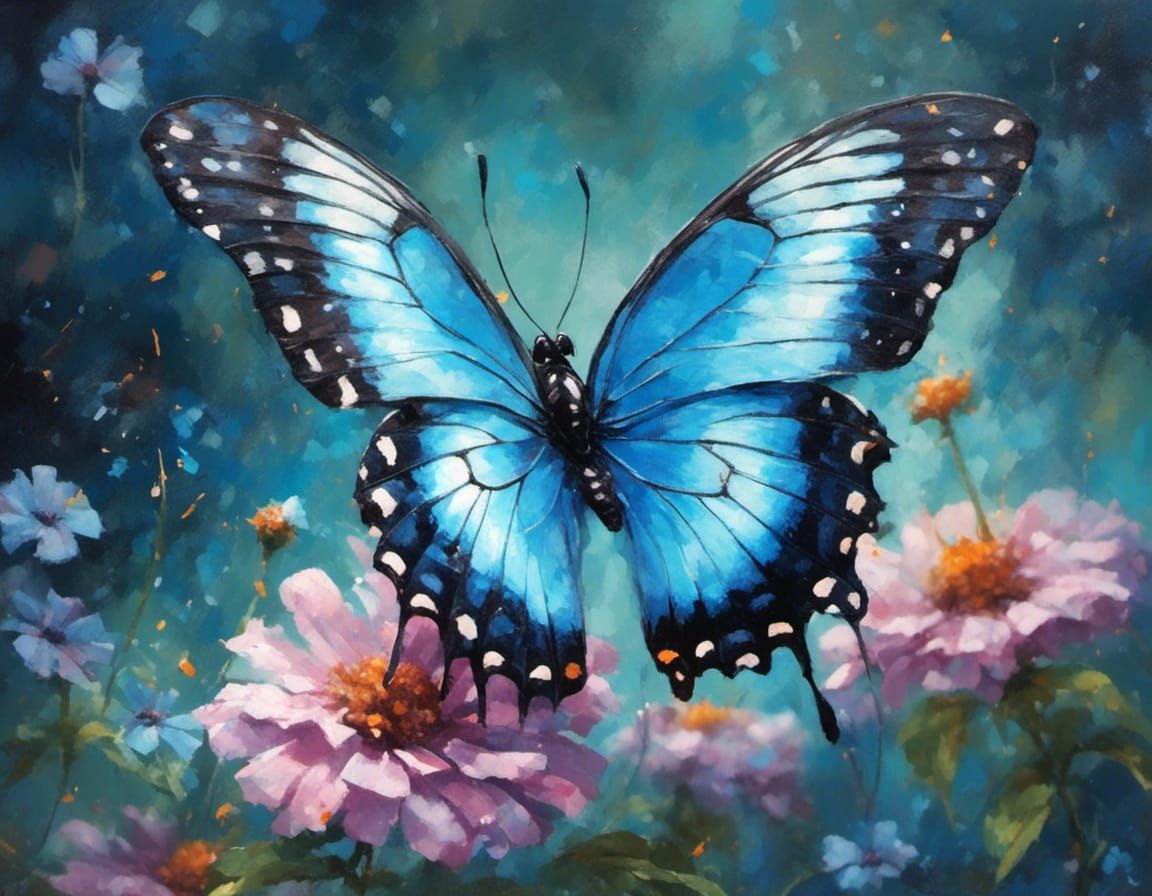 blue mountain swallowtail butterfly P